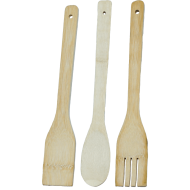 Set ustensile bucatarie bambus 3 piese 28 cm Adison